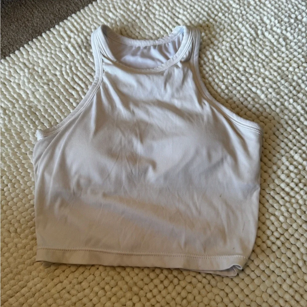 Gray Ribbed Tank Top - Picture 2 of 2